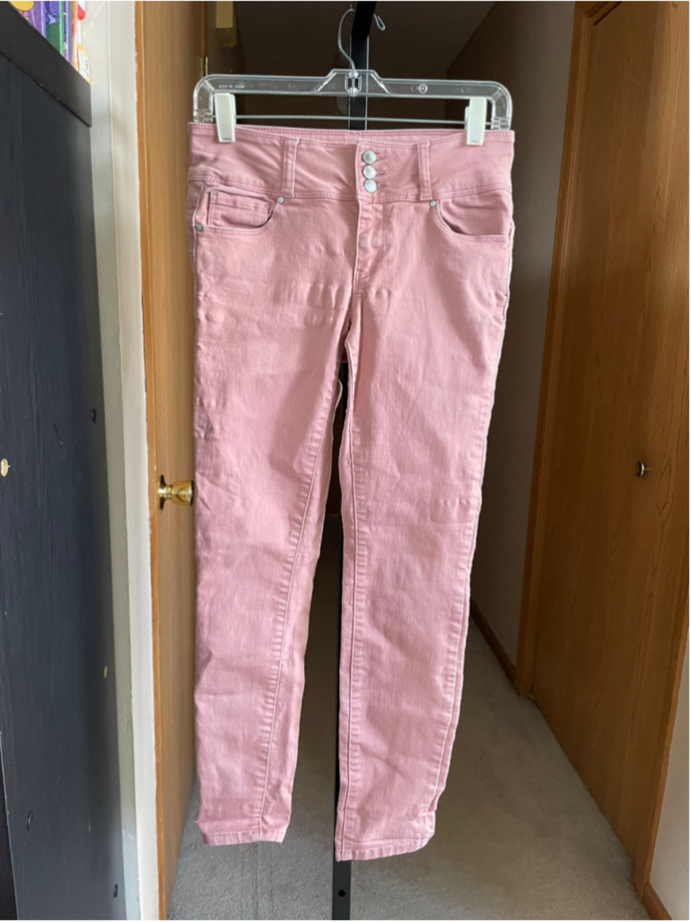 Women's Wax Jean Pink Skinny Jeans Size 7